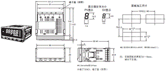 K3HB-X 外形尺寸 1 K3HB-X_Dim