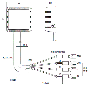 ES2-HB / THB 外形尺寸 1 