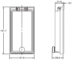 Y92A-□□N 外形尺寸 2 