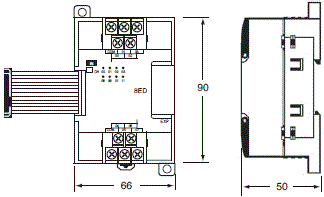 CP1L 外形尺寸 12 