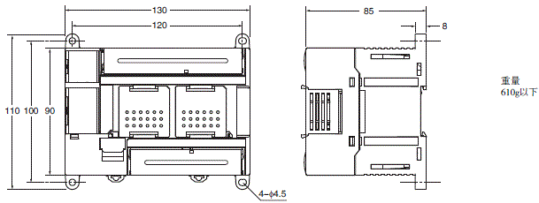 CP1L 外形尺寸 7 