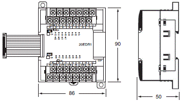 CP1L 外形尺寸 11 