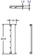 E5AN-H, E5EN-H 外形尺寸 11 E53-COV16_Dim