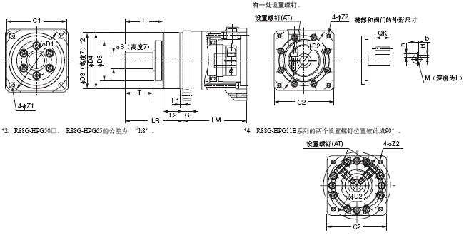 R88M-G, R88D-GT 外形尺寸 92 