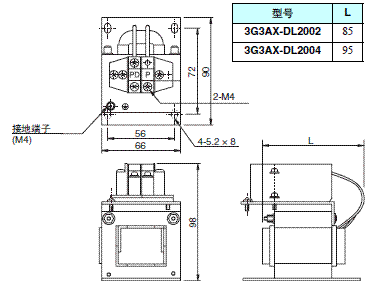 R88M-G, R88D-GT 外形尺寸 130 