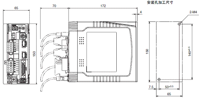 R88M-G, R88D-GN□-ML2 外形尺寸 7 