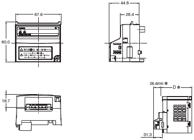 3G3MX2 外形尺寸 23 