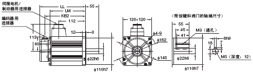 R88M-K, R88D-KN□-ECT 外形尺寸 37 