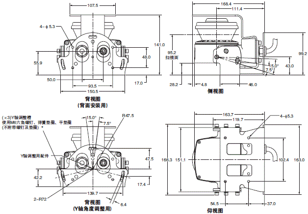 OS32C 外形尺寸 16 