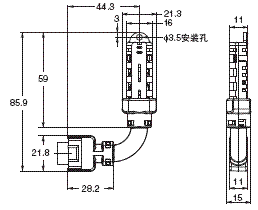 ZN-THX21-S 外形尺寸 3 