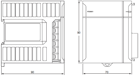 NJ-PA / PD 外形尺寸 4 NJ-PD3001_Dim