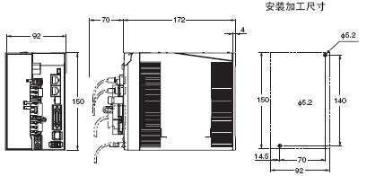 R88L-EC, R88D-KN□-ECT-L 外形尺寸 7 