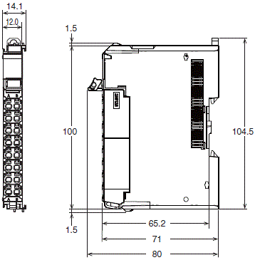 NX-AD 外形尺寸 1 