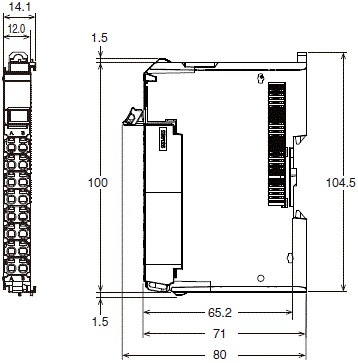 NX-DA 外形尺寸 1 