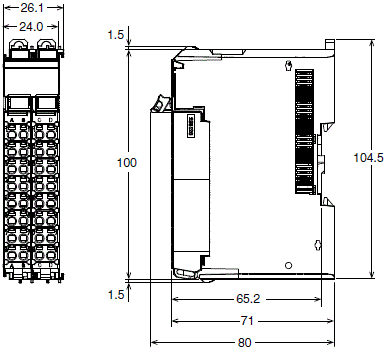 NX-TS 外形尺寸 2 