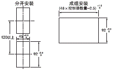 E5CSL / E5CWL / E5EWL 外形尺寸 4 