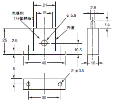 E5CC-800 / E5CC-B-800 / E5CC-U-800 外形尺寸 26 