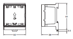 E5CC-800 / E5CC-B-800 / E5CC-U-800 外形尺寸 14 