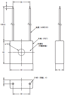 E5EC-800 / E5EC-B-800 外形尺寸 15 