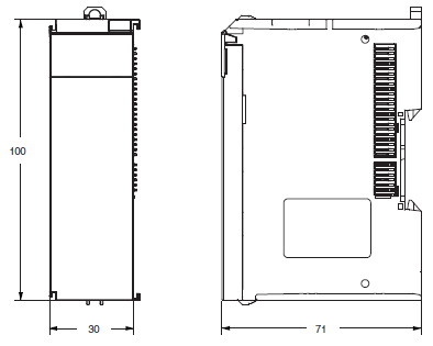 NX-SL3□□□ 外形尺寸 2 