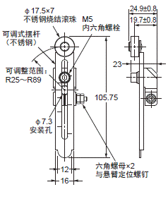 WL-N / WLG 外形尺寸 205 