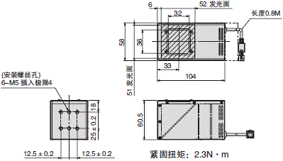 FLV系列 外形尺寸 36 