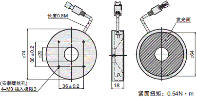 FLV系列 外形尺寸 45 