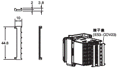 E5CC-T 外形尺寸 7 