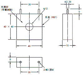 E5CC-T 外形尺寸 12 