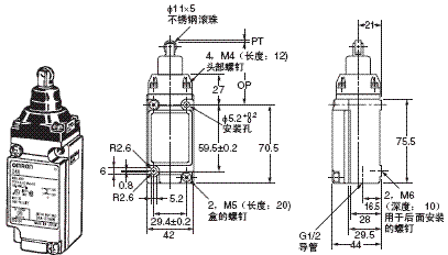 D4A-□N 外形尺寸 28 D4A-3[]10N_Dim