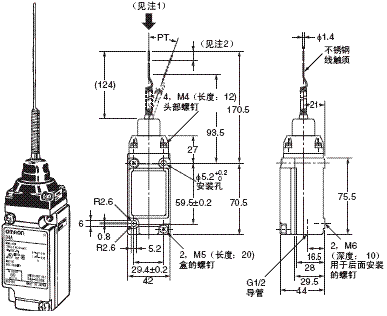 D4A-□N 外形尺寸 41 