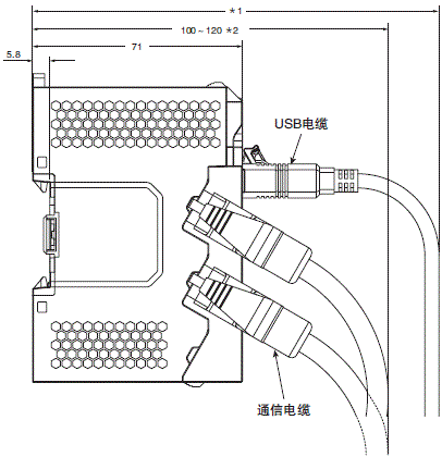 NX-EIC202 外形尺寸 2 