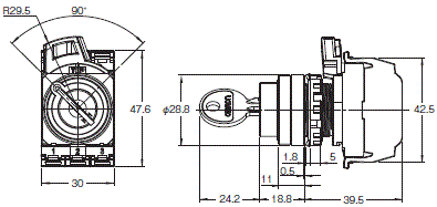 A22NK 外形尺寸 3 