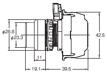 A22NN / A22NL 外形尺寸 27 