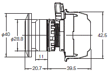 A22NN / A22NL 外形尺寸 29 