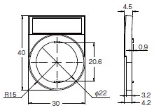 A22NN / A22NL 外形尺寸 60 