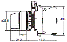 A22NN / A22NL 外形尺寸 18 