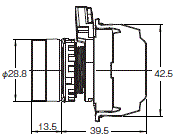 A22NN / A22NL 外形尺寸 15 