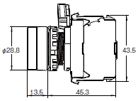 A22NN / A22NL 外形尺寸 4 