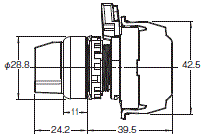 A22NS / A22NW 外形尺寸 16 