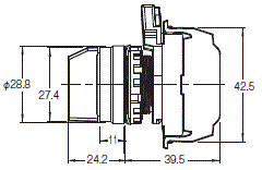 A22NS / A22NW 外形尺寸 7 