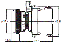 A30NN/A30NL 外形尺寸 4 