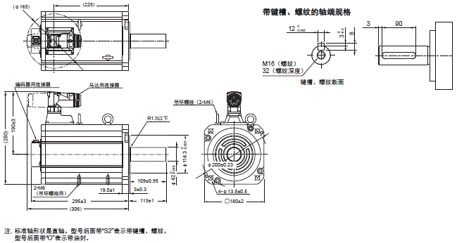 R88M-1□ / R88D-1SN□-ECT 外形尺寸 49 