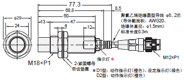 E2E / E2EQ NEXT系列 外形尺寸 22 