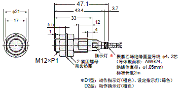 E2E / E2EQ NEXT系列 外形尺寸 6 