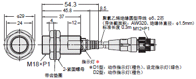 E2E / E2EQ NEXT系列 外形尺寸 43 