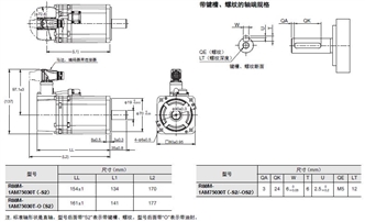 R88M-1A□ / R88D-1SAN□-ECT 外形尺寸 8 