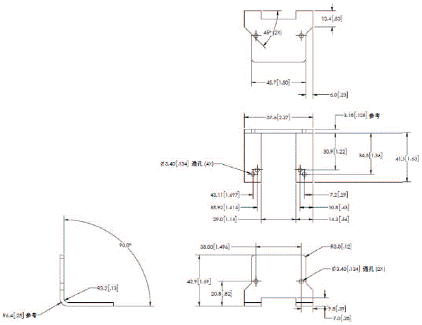 MicroHAWK F430-F/F420-F系列 外形尺寸 38 