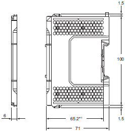 NX502-□□□□ 外形尺寸 4 