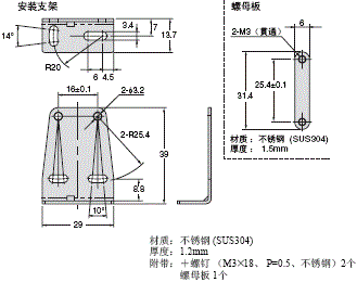 E39-L / -S / -R 外形尺寸 50 